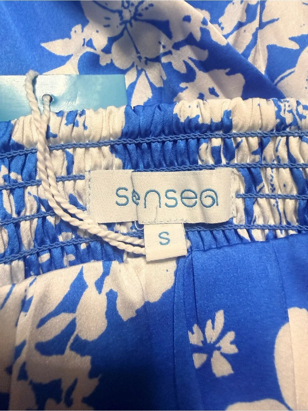 Bright Blue Floral Wide-Leg Pants - Women's silky feel Style